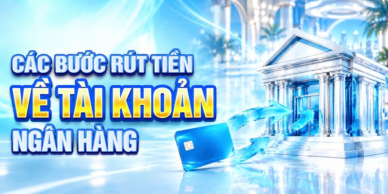 Các bước rút tiền về tài khoản ngân hàng